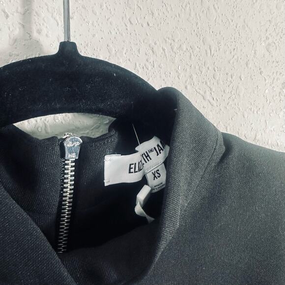 Elizabeth James Aisling Black Crop Top XS - Picture 2 of 3